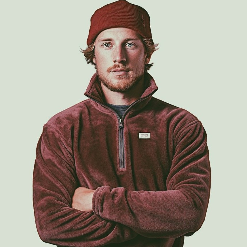 Maroon Sherpa Pullover