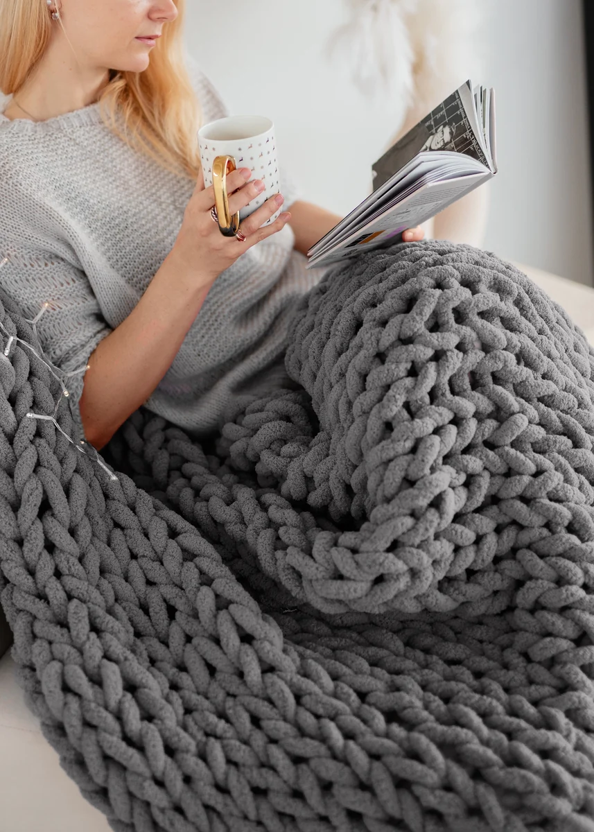 Chenille Sherpa Blnket